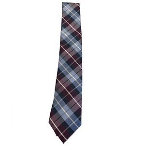 Pronto Uomo mens wearhouse wine baby blue white wine plaid length 28 1/2 inches